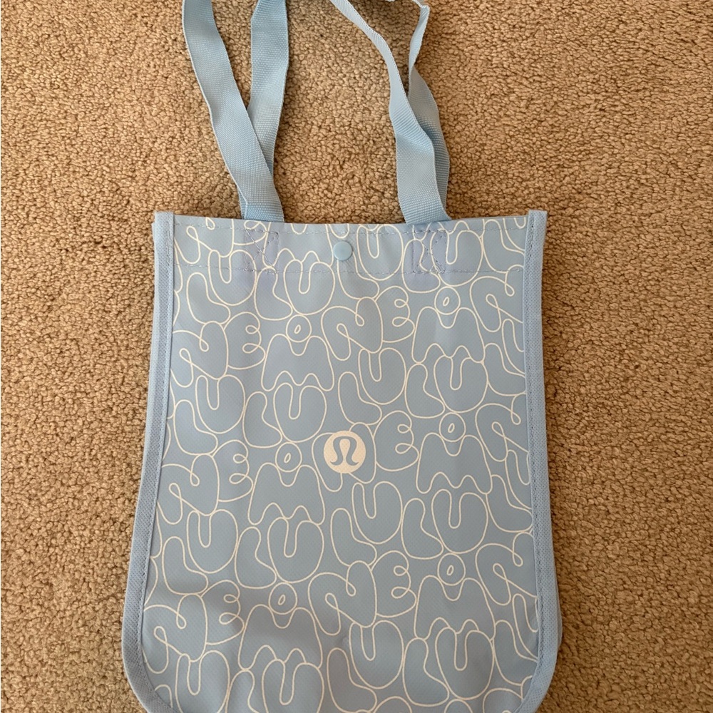 lululemon athletica Sky Blue Patterned Tote